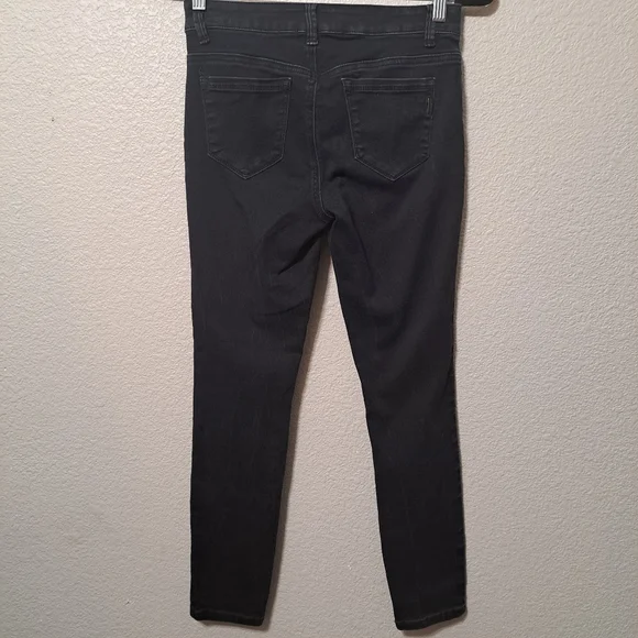 1822 Denim Skinny Women's Black Denim Stretch Jeans Size 4 Basic Classic Work - Picture 11 of 11